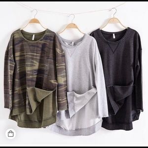 Z Supply Oversized Camo sweatshirt